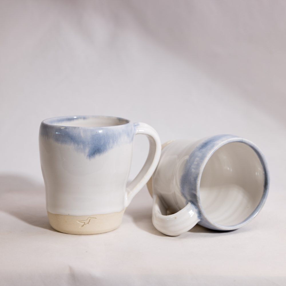 Stoneware mugs, made in Maine
